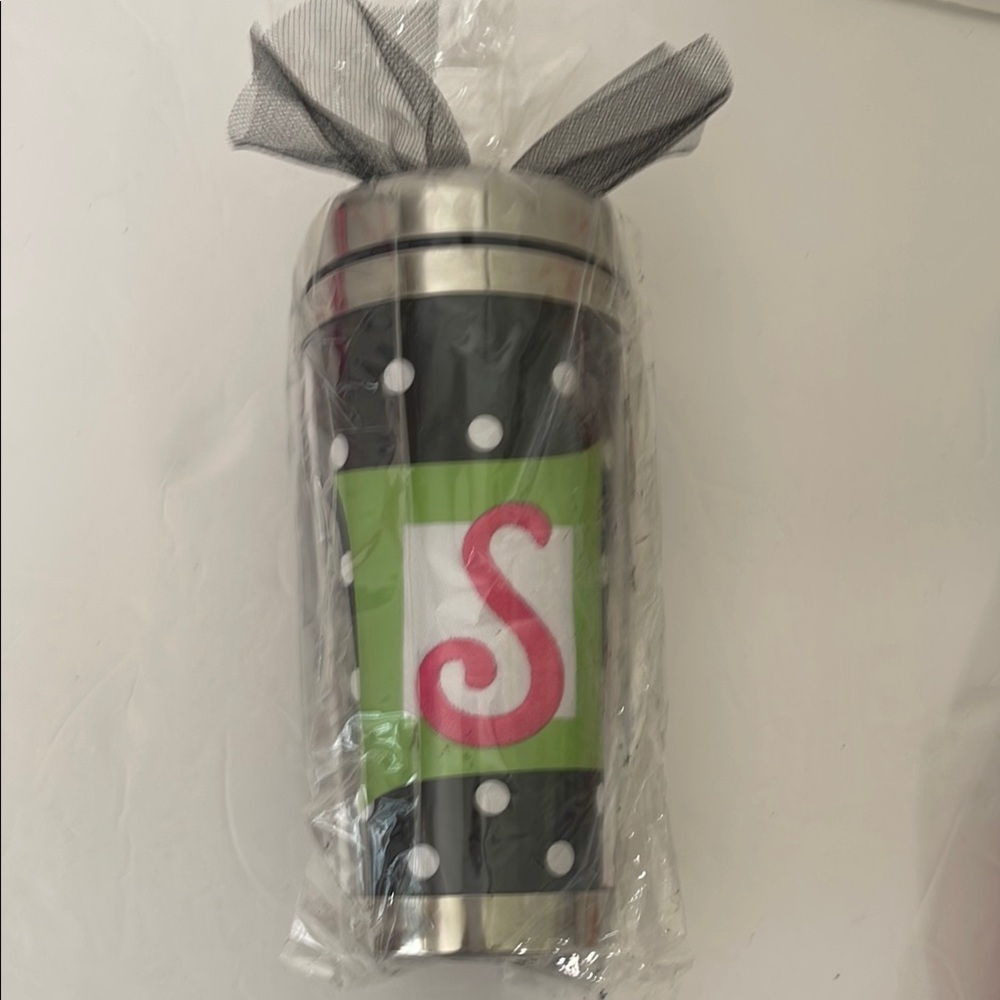 MUDPIE TUMBLER  NIP INITIAL S (see measurements)
